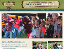 Tablet Screenshot of coloradomountainranch.com